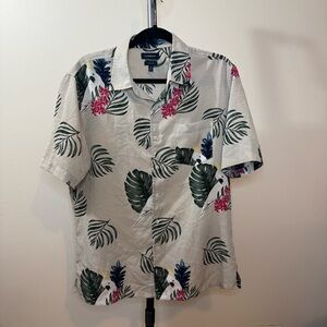 Croft & Barrow Floral Leaf Print Shirt